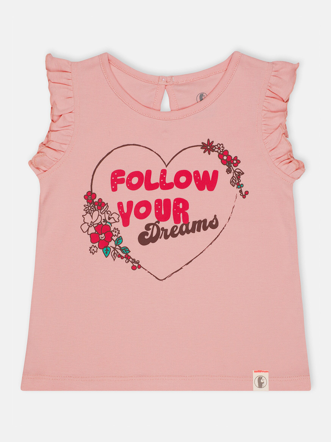 

Babysafe Girls Pink & Red Printed Top