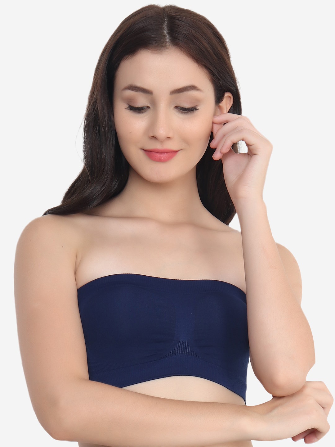 

XOXO Design Navy Blue Non Wired Medium Coverage Bandeau Bra