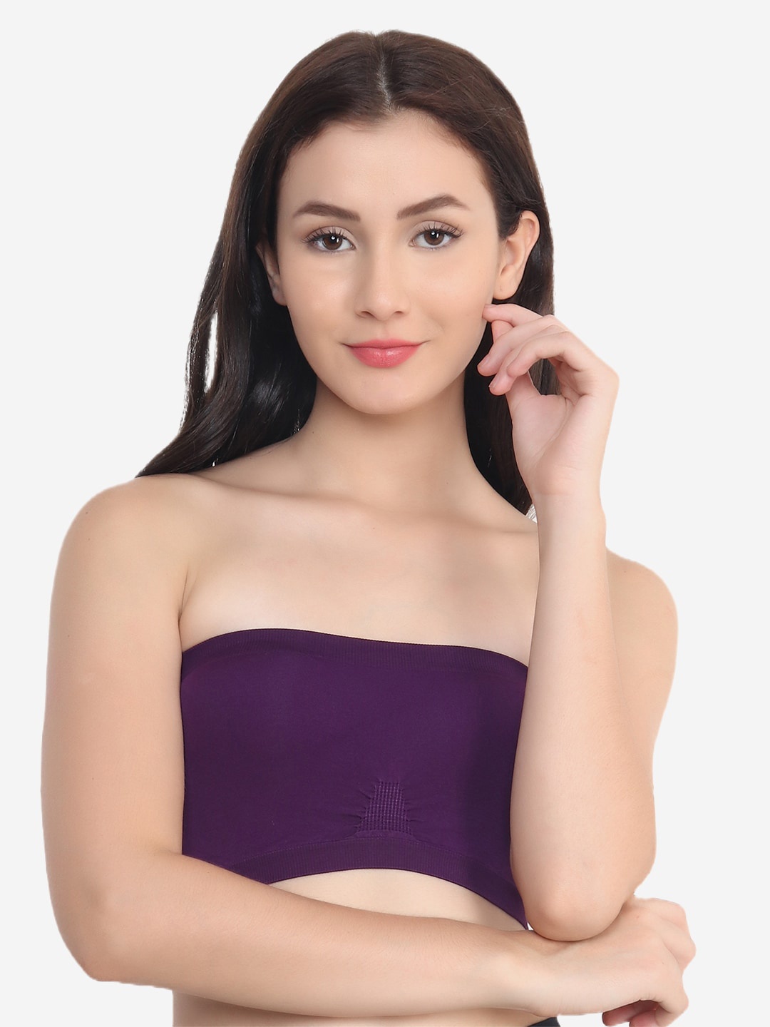 

XOXO Design Purple Non Wired Medium Coverage Bandeau Bra