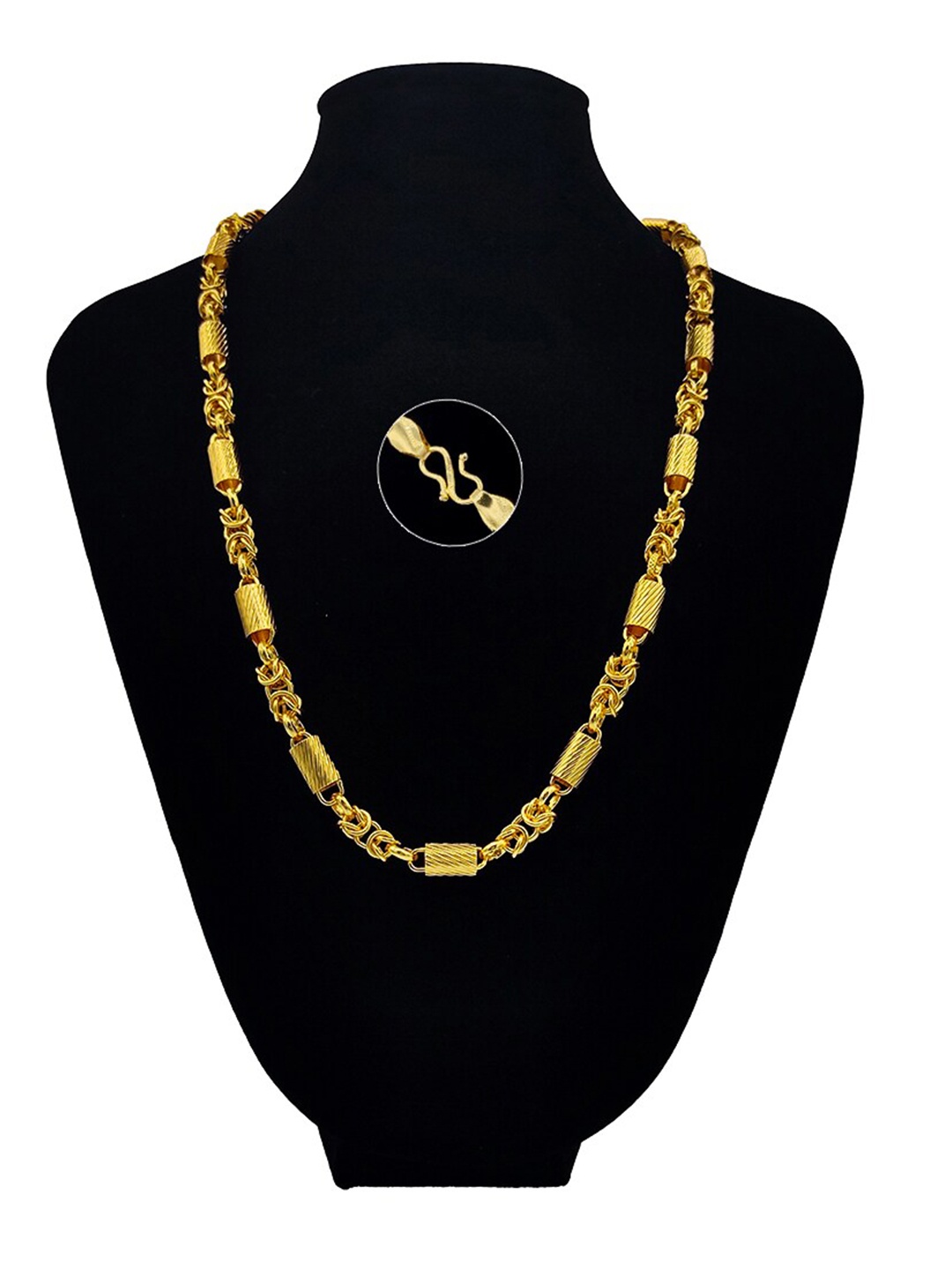 

Saizen Men Gold-Toned Brass Gold-Plated Chain