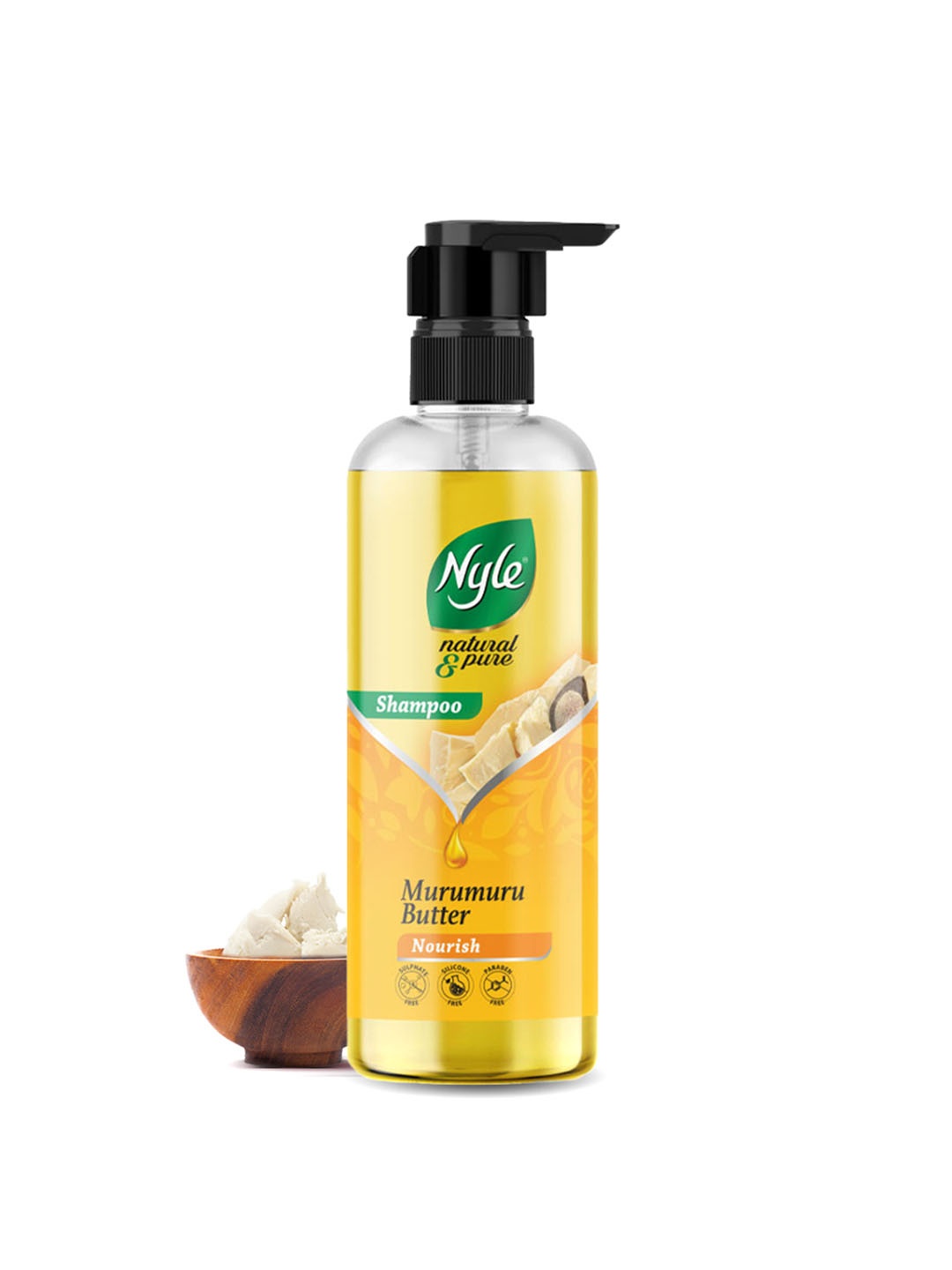 

Nyle Naturals Nourish Shampoo with Murumuru Butter - 475ml, Yellow