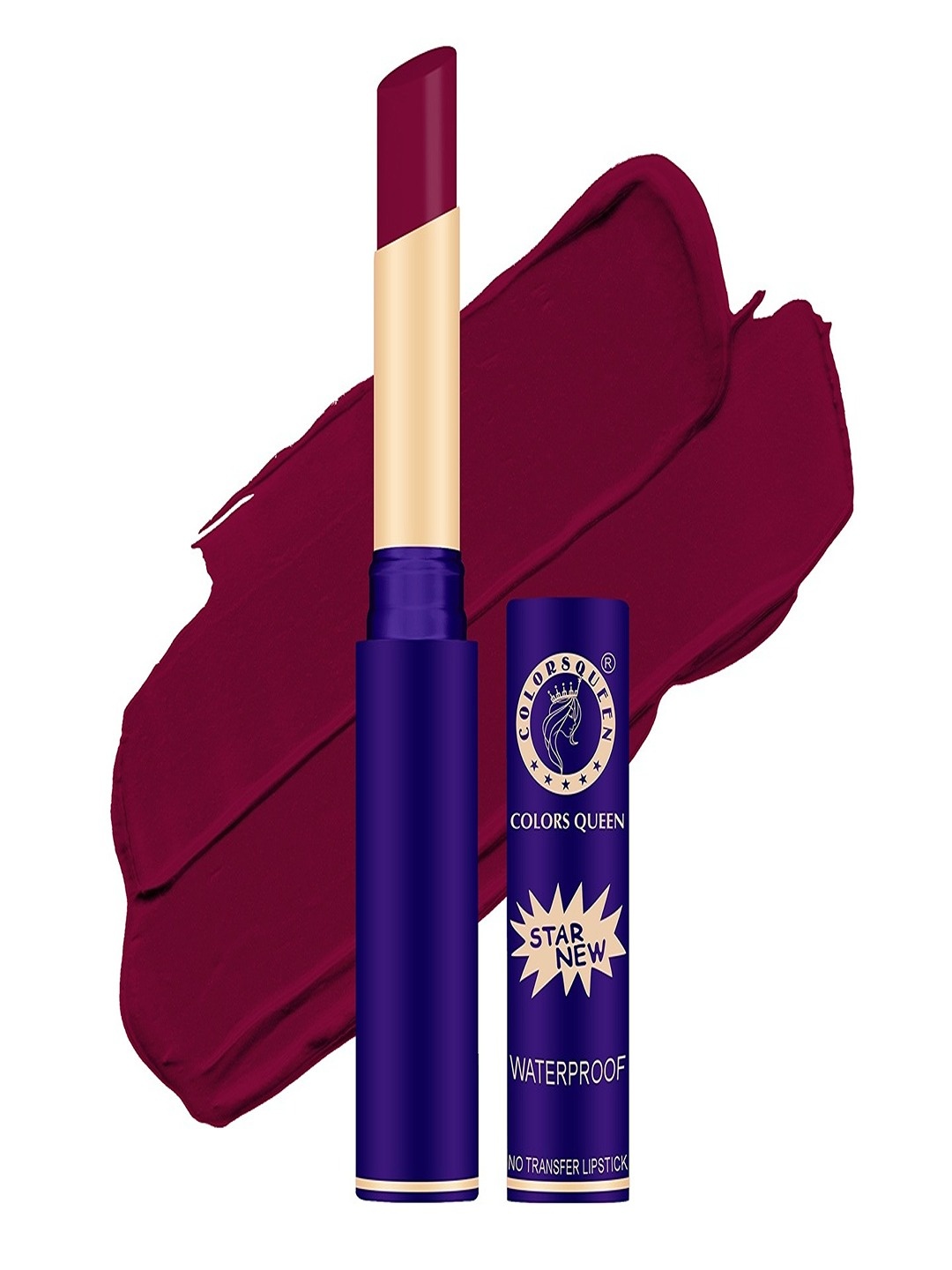 

Colors Queen Star New Lips Non-Transfer Waterproof Matte Lipstick 2g - Cranberry 835, Red