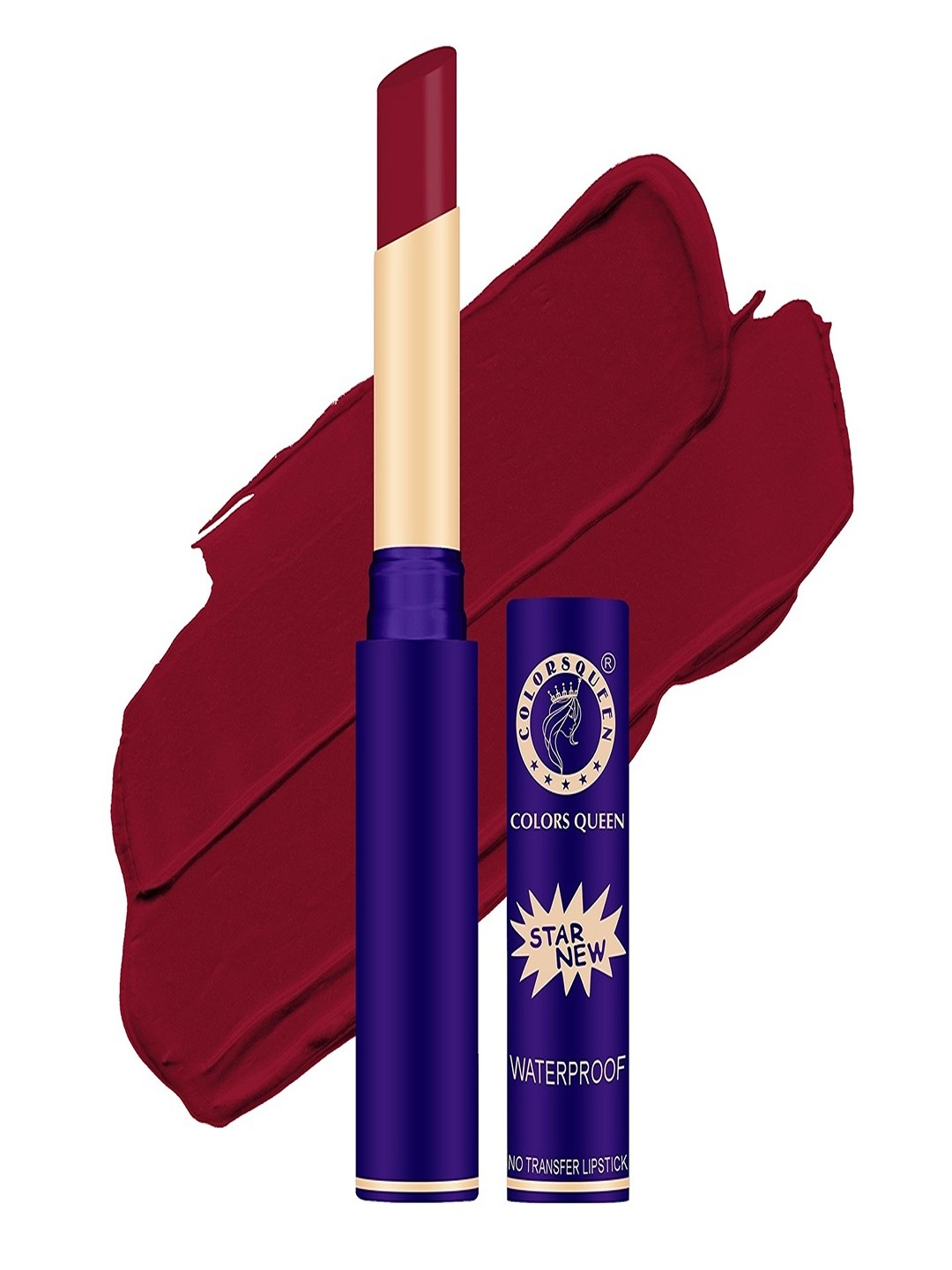 

Colors Queen Star New Lips Non-Transfer Waterproof Matte Lipstick 2g - Rose Red 832