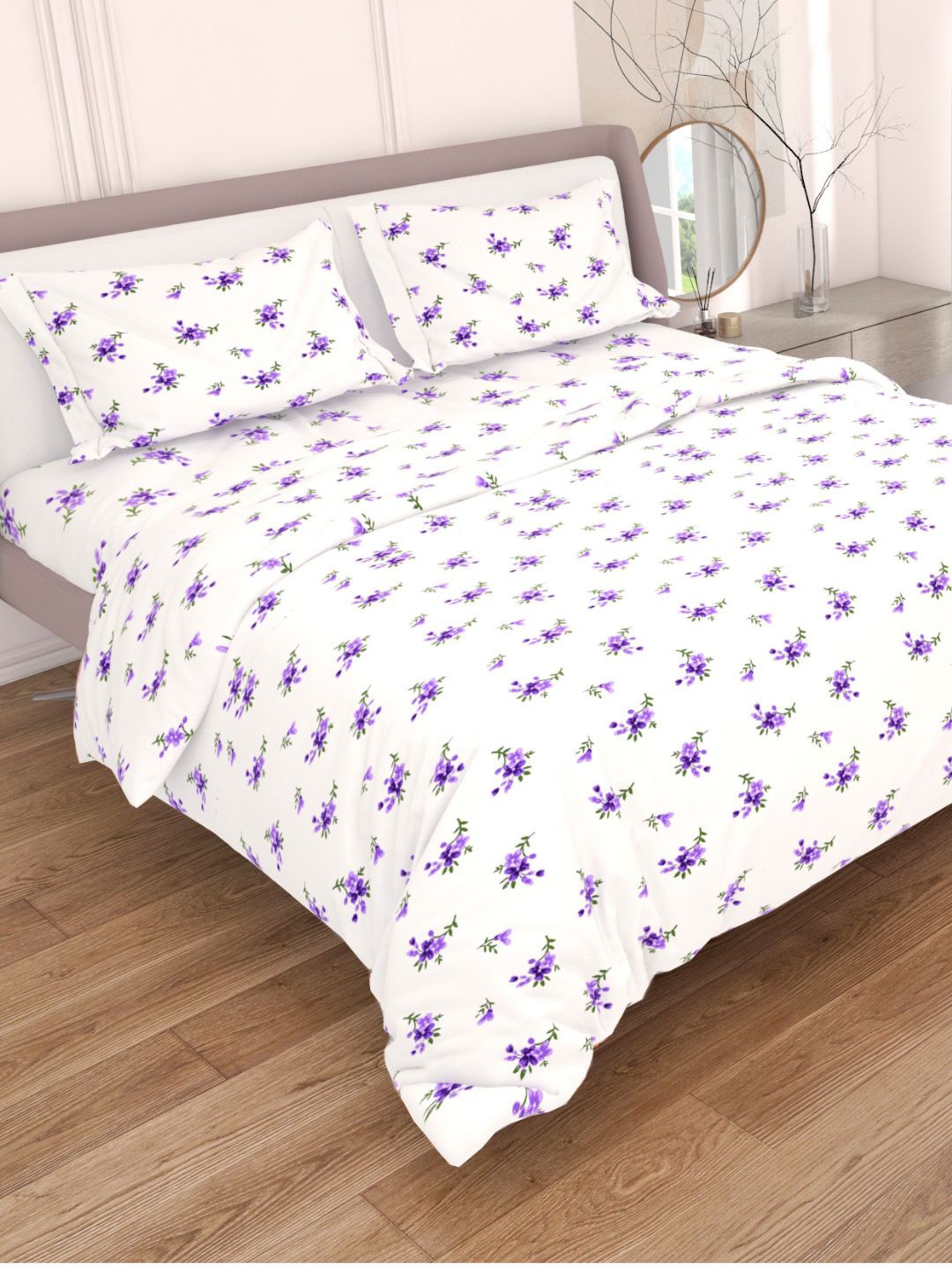 

Sleeping Owls- because your sleep matters Unisex Purple Bedsheets