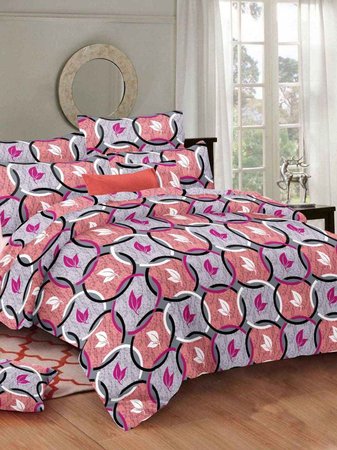 

Sleeping Owls- because your sleep matters Unisex Purple 144TC Bedsheets