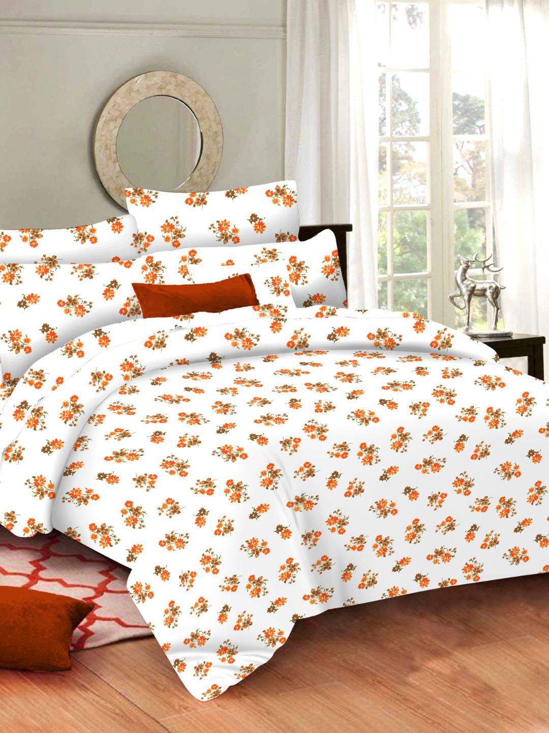 

Sleeping Owls- because your sleep matters Unisex Orange Bedsheets