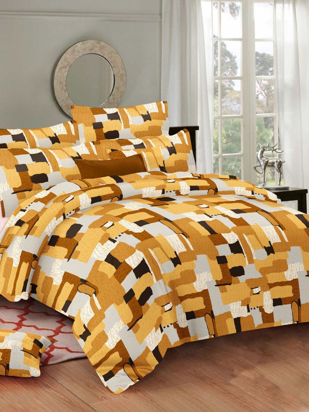 

Sleeping Owls- because your sleep matters Unisex 144 TC Brown Bedsheets