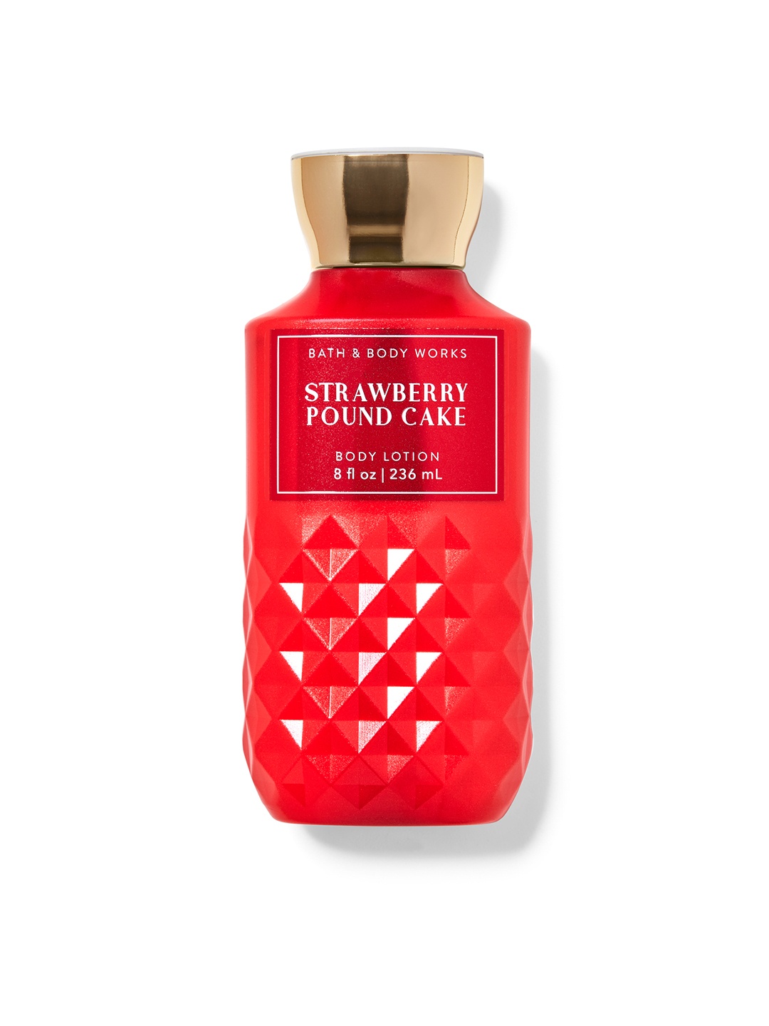 

Bath & Body Works Strawberry Pound Cake Super Smooth Body Lotion - 236 ml, Red