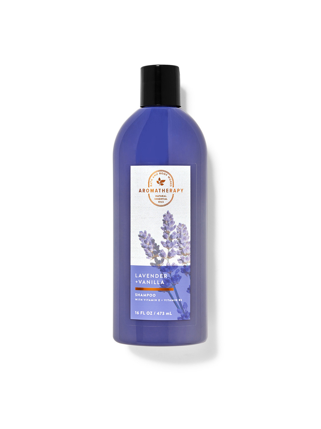 

Bath & Body Works Lavender + Vanilla Shampoo with Vitamin E & B5 - 473 ml, Blue