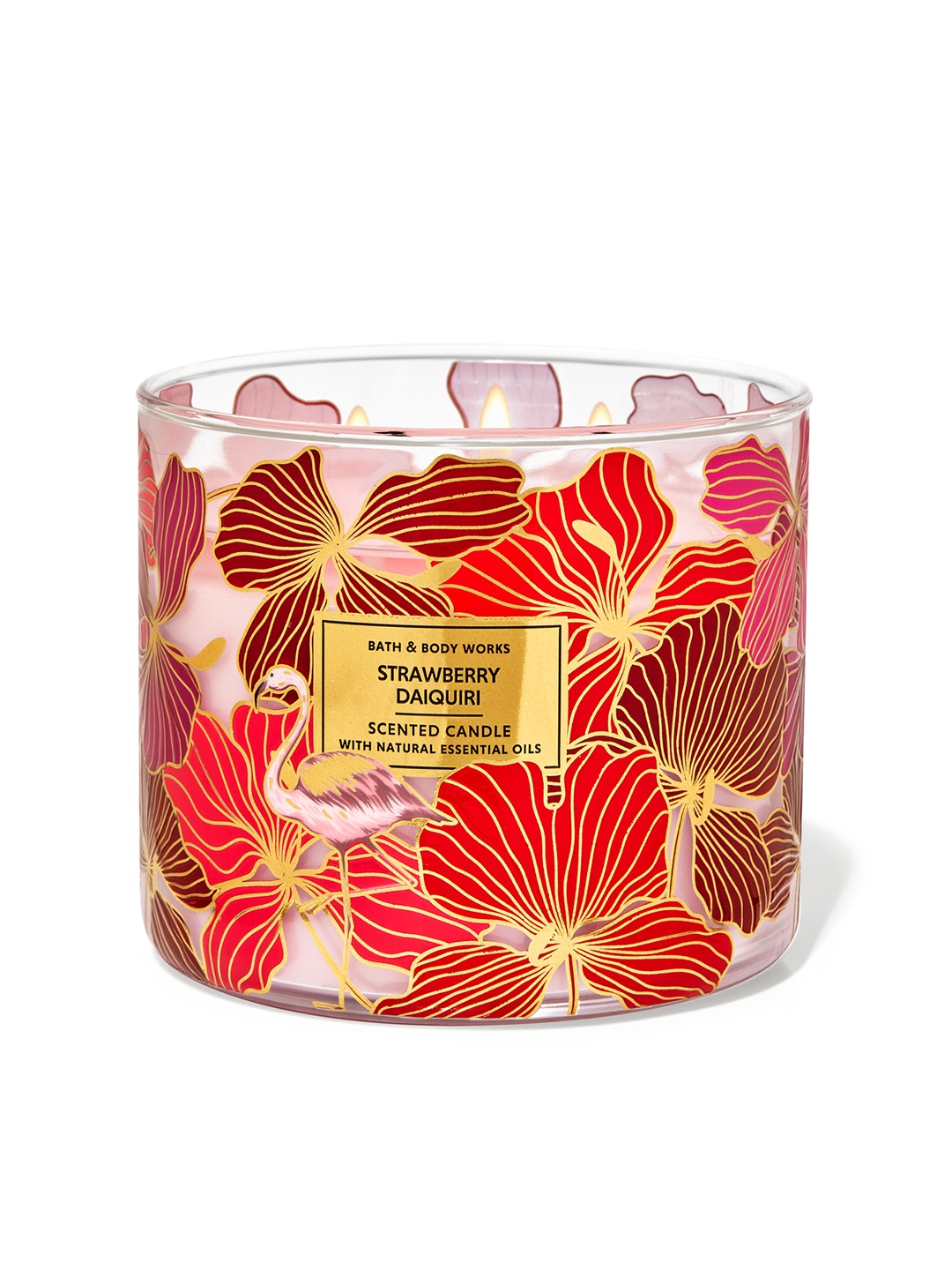 

Bath & Body Works Strawberry Daiquiri 3-Wick Scented Candle - 411 g, Yellow