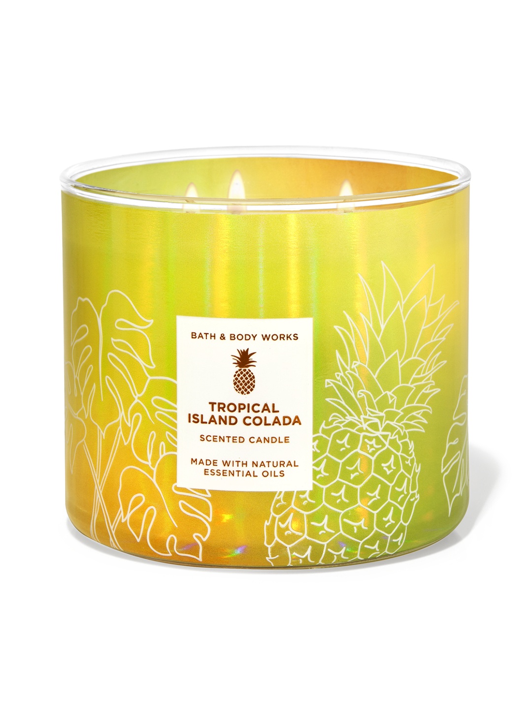 

Bath & Body Works Tropical Island Colada 3-Wick Scented Candle - 411 g, Gold