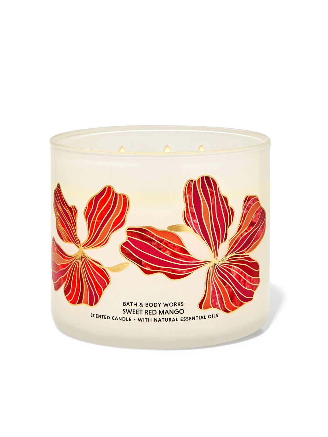 

Bath & Body Works Sweet Red Mango 3-Wick Scented Candle - 411 g, Orange