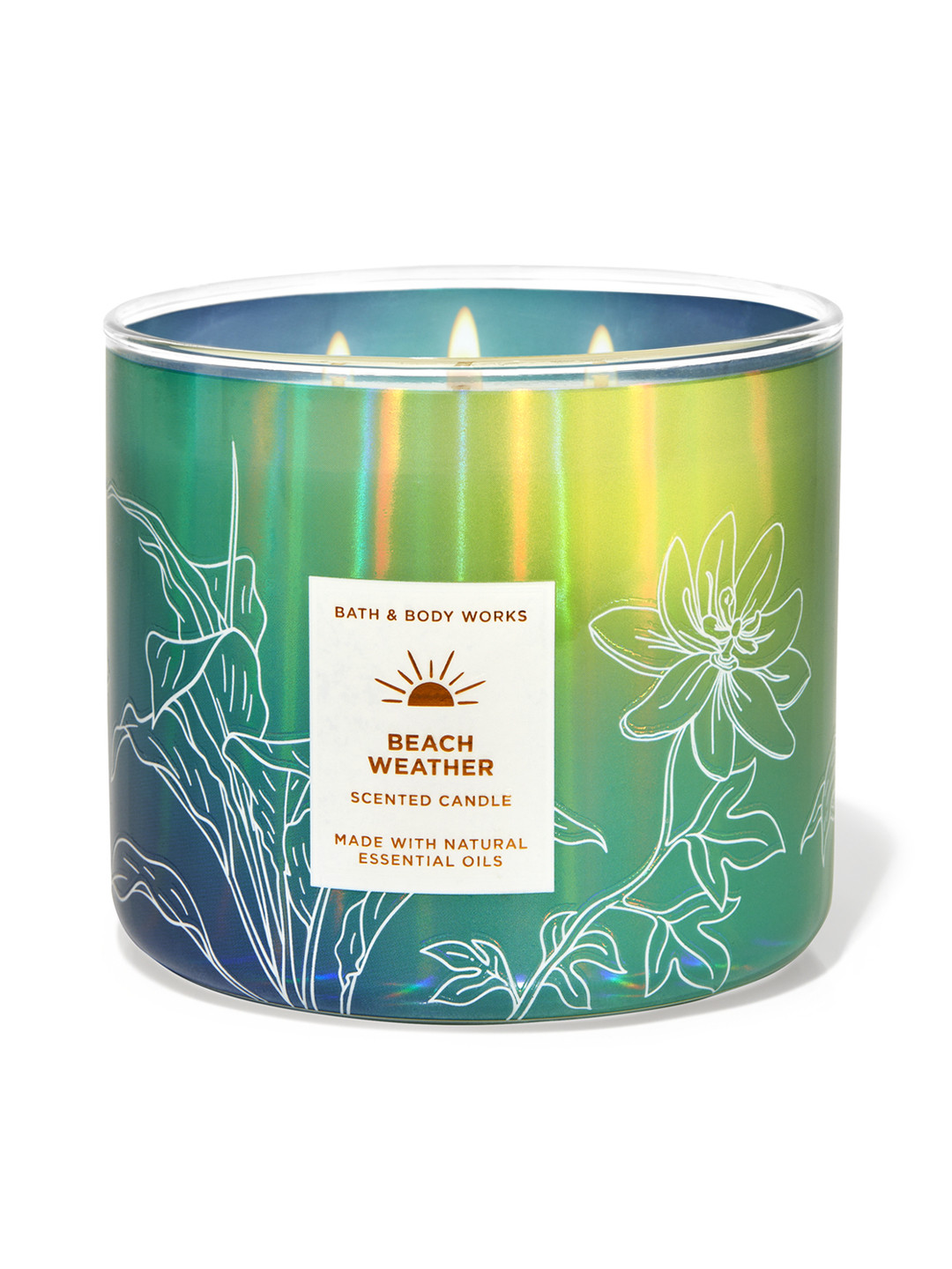 

Bath & Body Works Beach Weather 3-Wick Scented Candle - 411 g, Blue