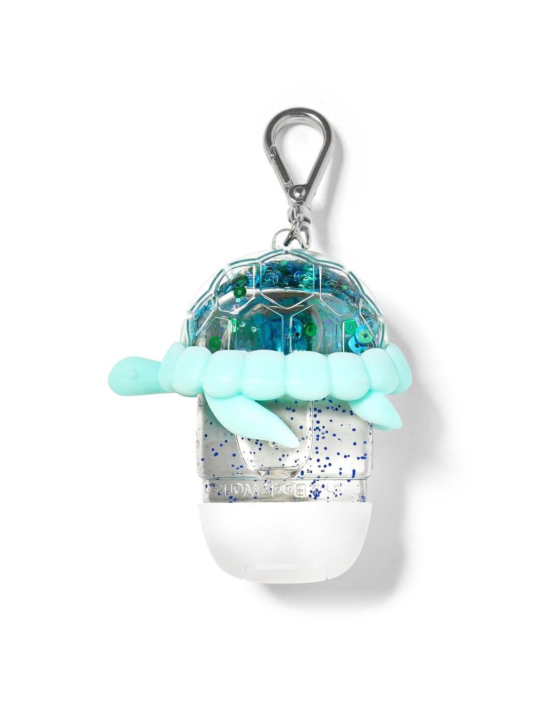 

Bath & Body Works Sequin Turtle PocketBac Sanitizer Holder - Turquoise Blue