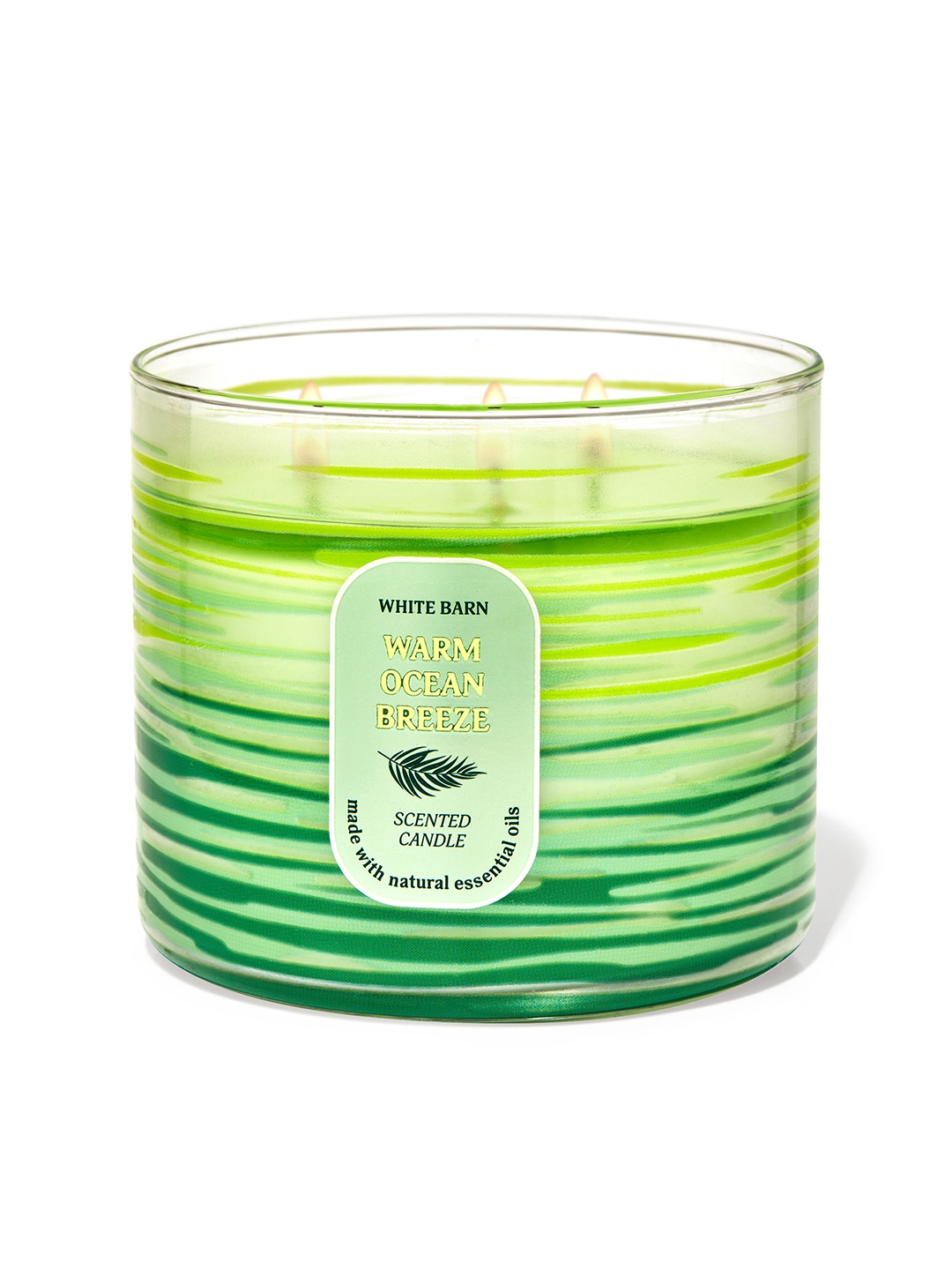 

Bath & Body Works Warm Ocean Breeze 3-Wick Scented Luminary Candle - 411 g, Blue