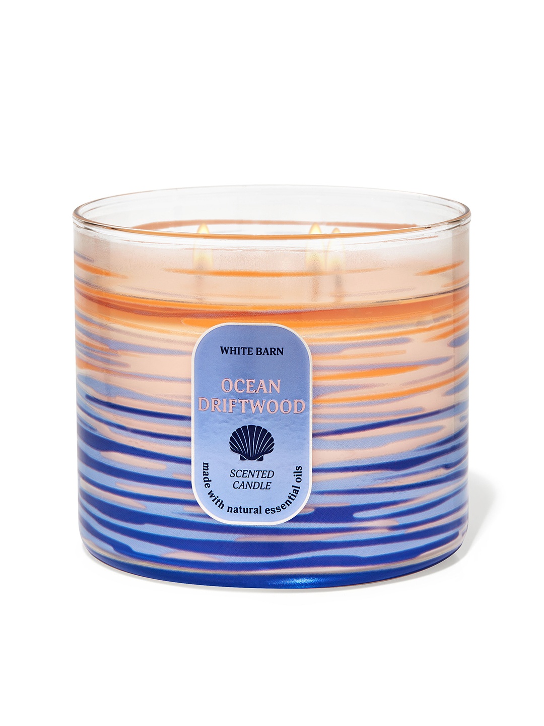 

Bath & Body Works Ocean Driftwood 3-Wick Scented Candle - 411 g, Blue