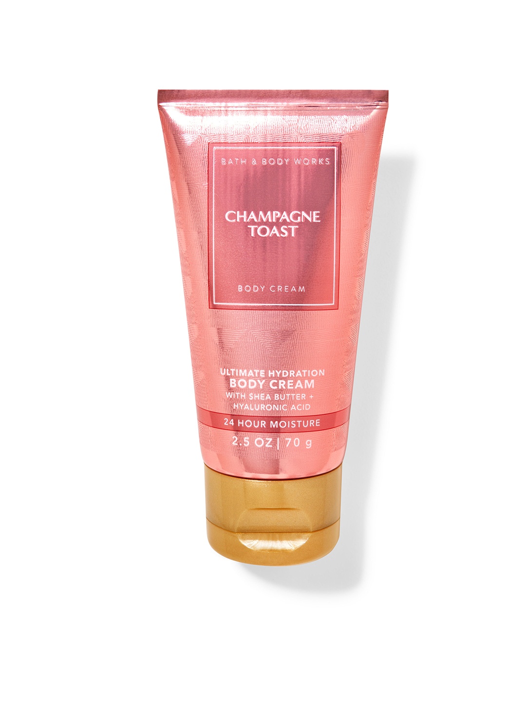 

Bath & Body Works Champagne Toast Travel Size Ultimate Hydration Body Cream - 70 g, Pink
