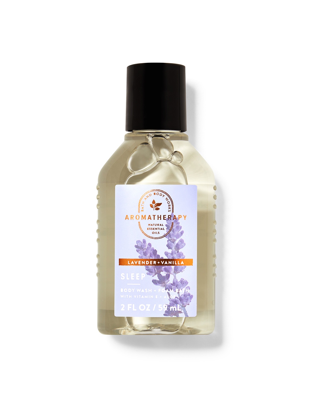 

Bath & Body Works Aromatherapy Lavender + Vanilla Sleep Body Wash & Foam Bath - 59 ml, Cream