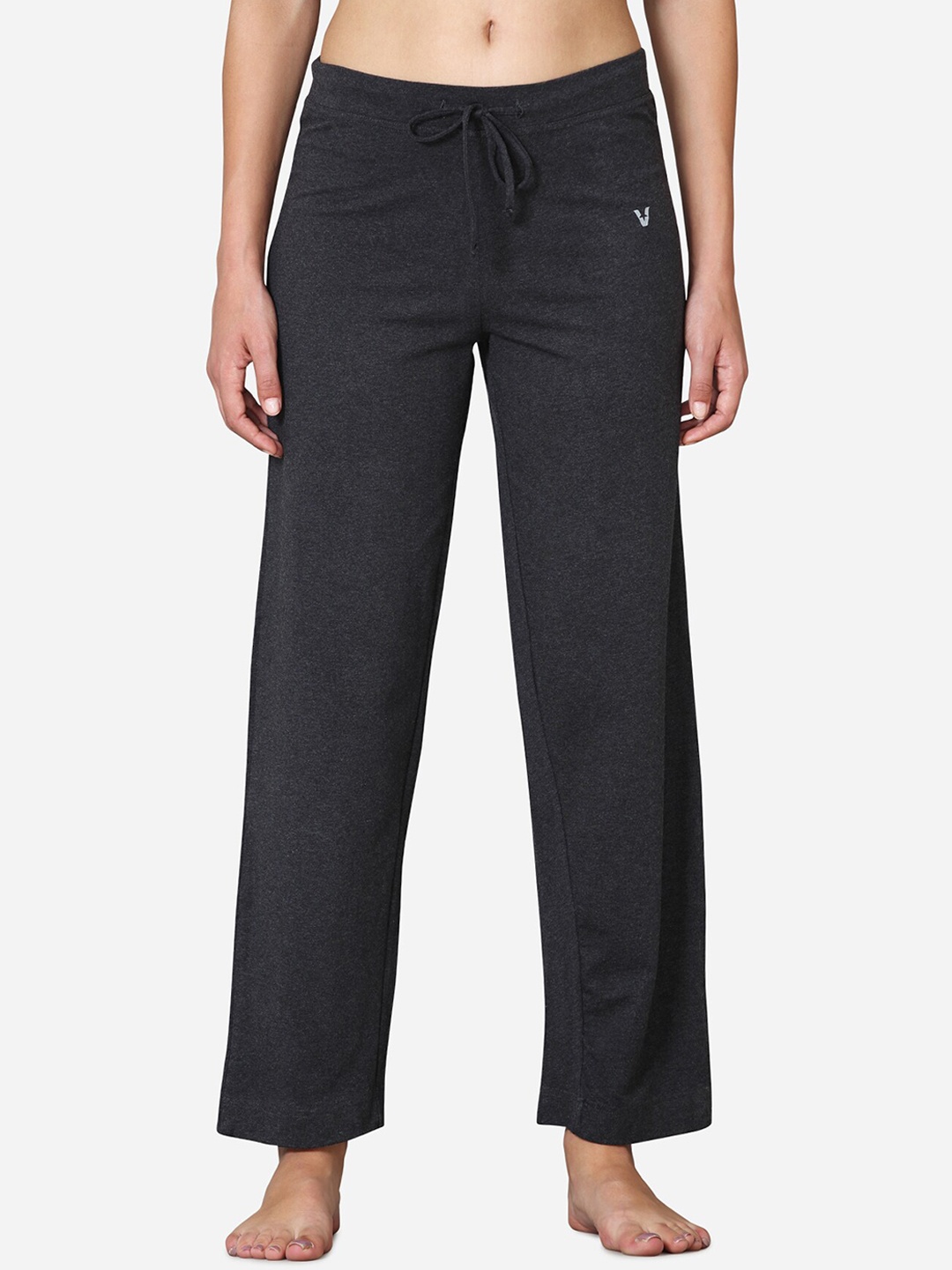 

VStar Women Charcoal Melange Solid Cotton Lounge Pants