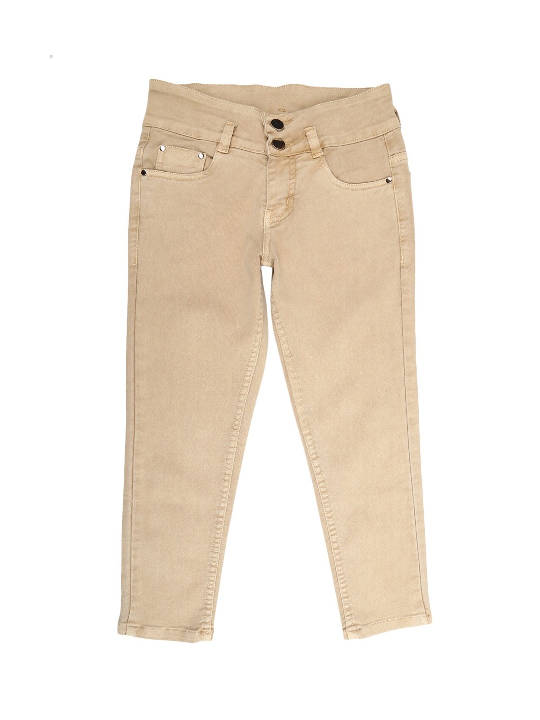 

V-Mart Girls Beige Regular Fit Trousers