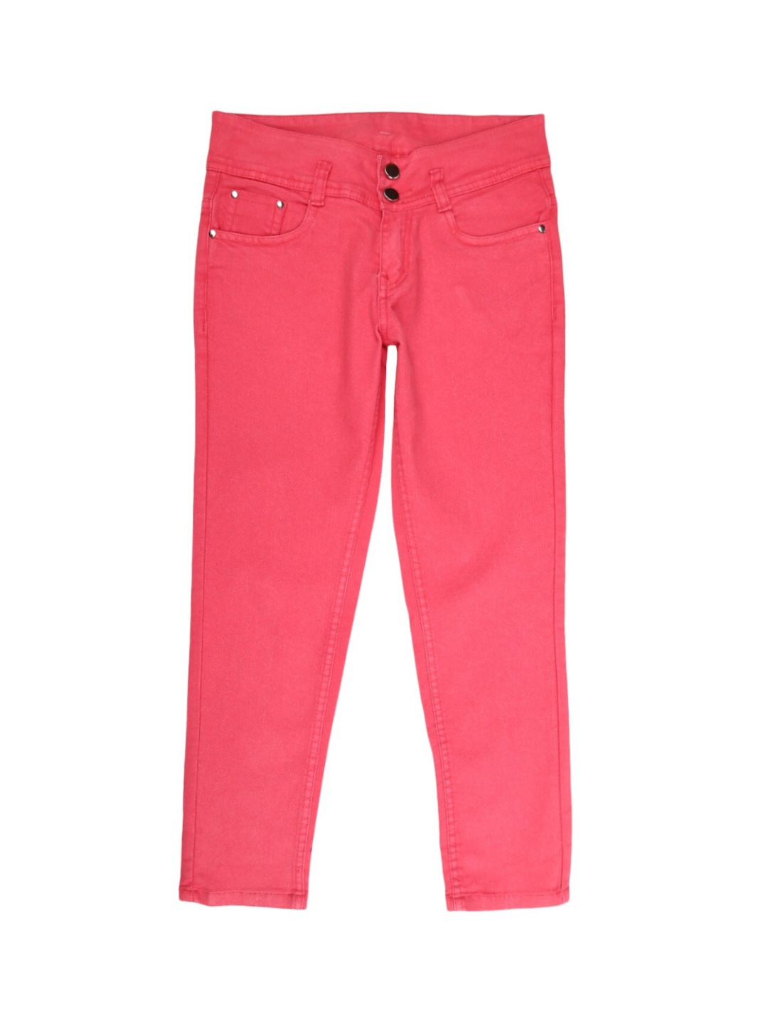 

V-Mart Girls Coral Red Regular Fit Trousers