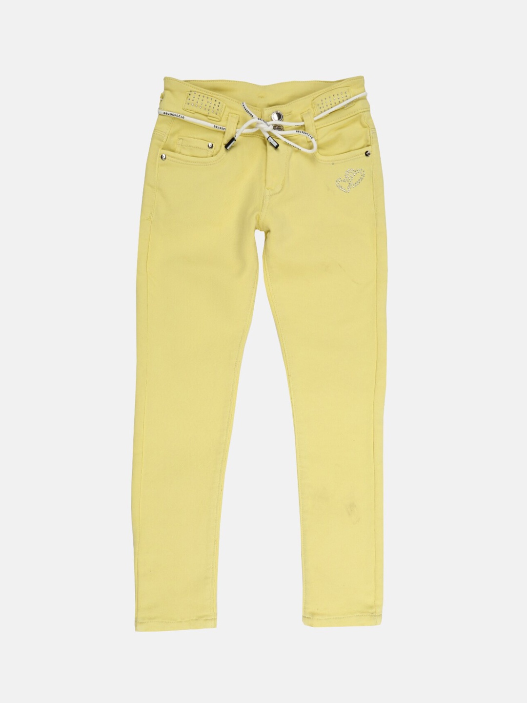 

V-Mart Girls Yellow Regular Fit Trousers