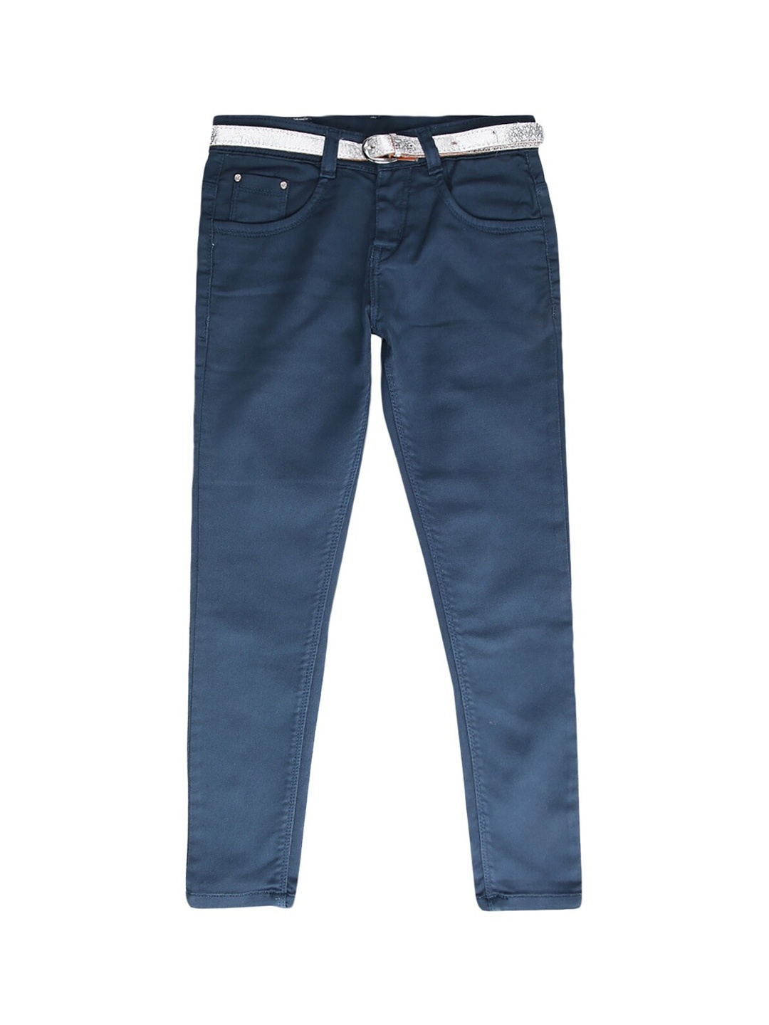

V-Mart Girls Navy Blue Regular Fit Trousers