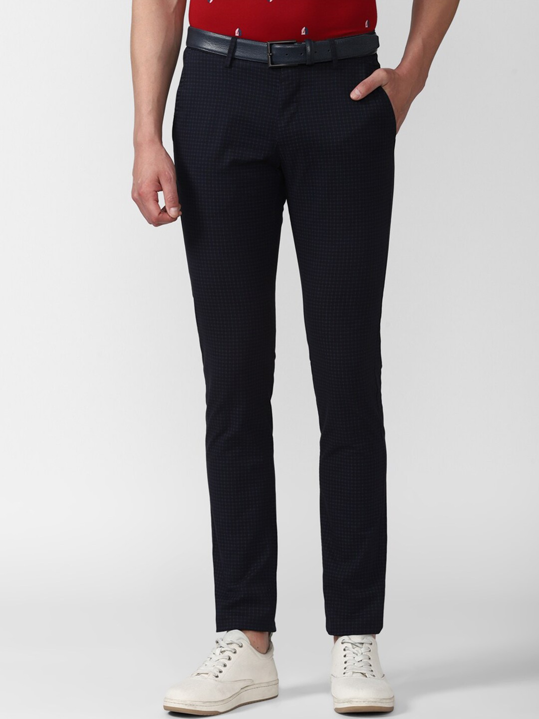 

Van Heusen Sport Men Navy Blue Slim Fit Trousers