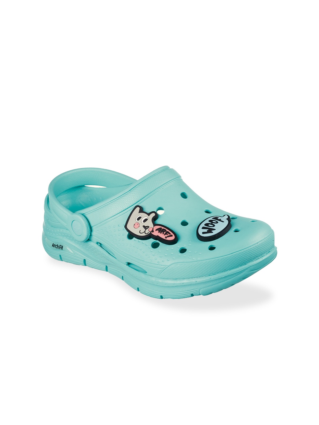 

Skechers Women Sea Green Leather Clogs