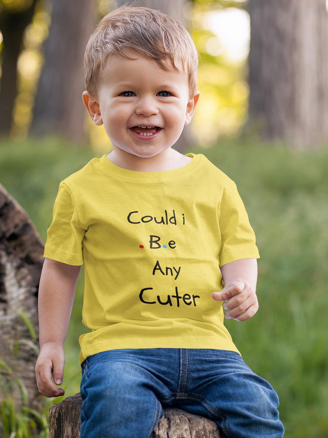 

MA Baby Kids Yellow Typography Printed Pure Cotton Bio Finish T-shirt