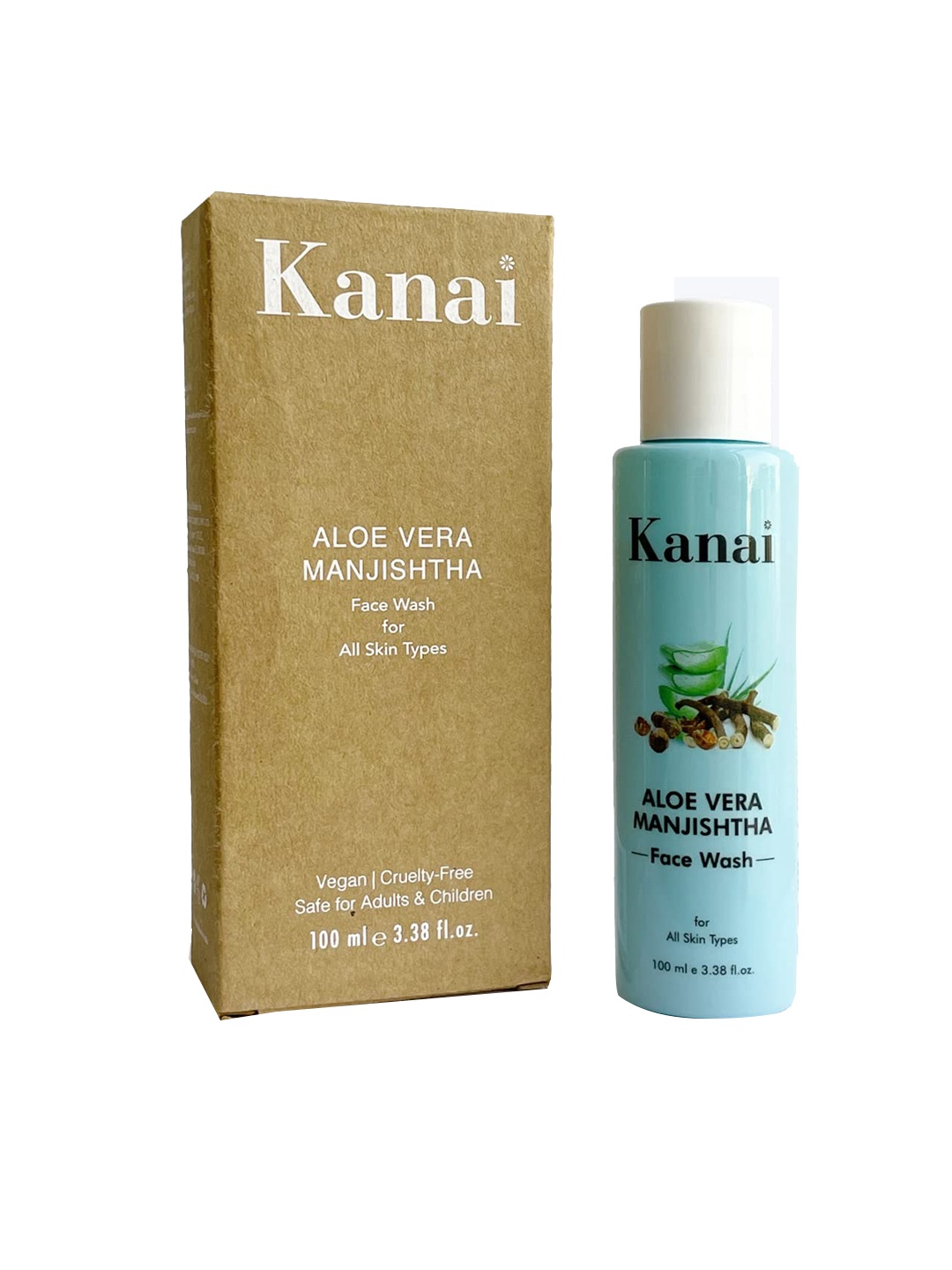 

Kanai Aloe Vera & Manjishtha Ayurvedic Gel Facewash 100 ml, White