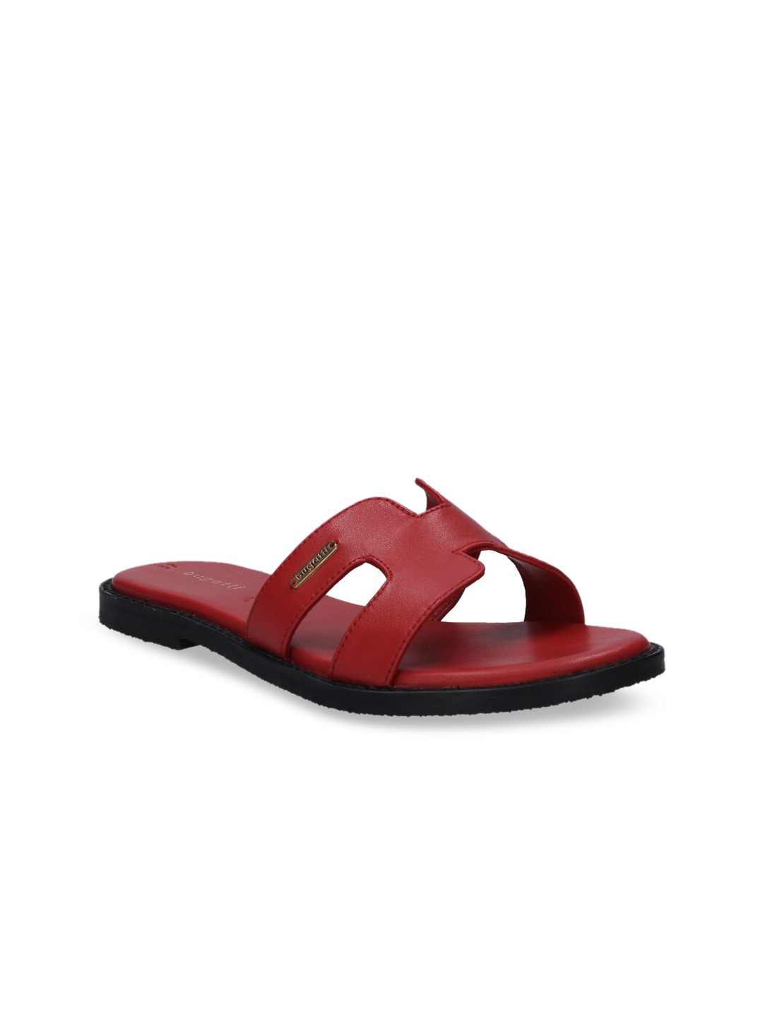 

Bugatti Inci Women Red Leather Open Toe Flats