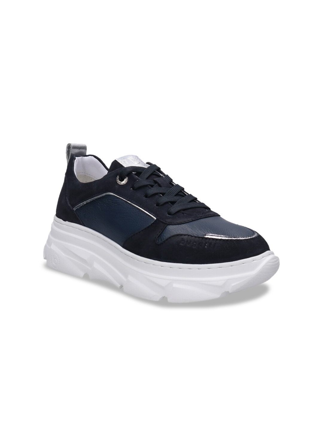 

Bugatti Nava Women Blue Colourblocked Leather Sneakers