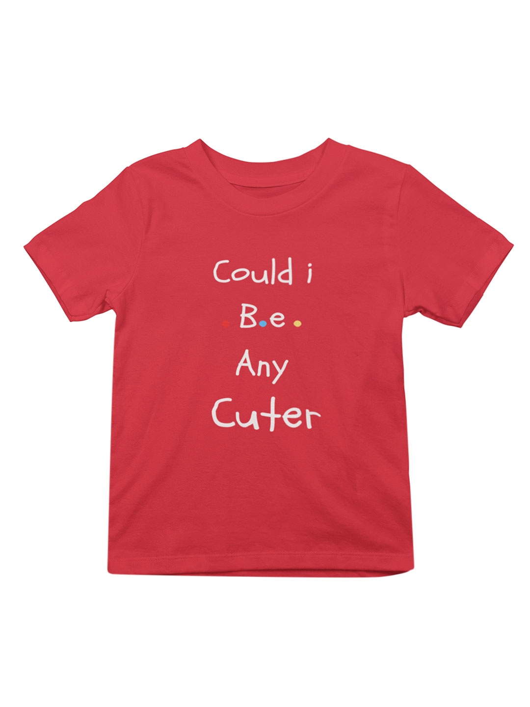 

MA Baby Kids Red Typography Printed Pure Cotton Bio Finish T-shirt