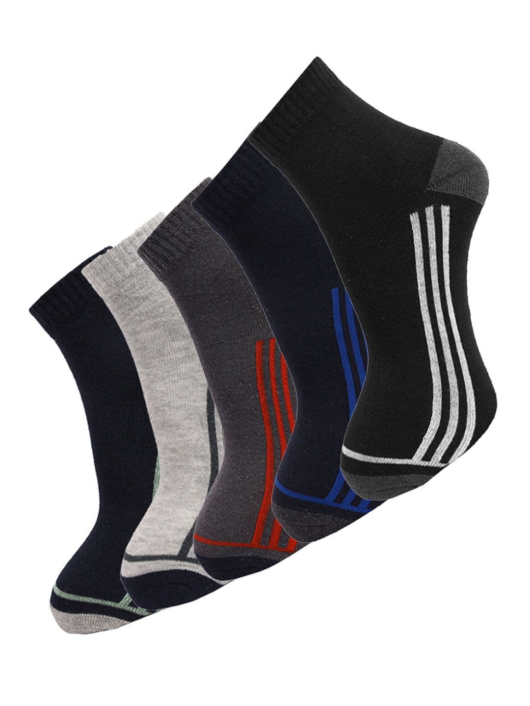 

Dollar Socks Men Pack of 5 Assorted Ankle Length Socks