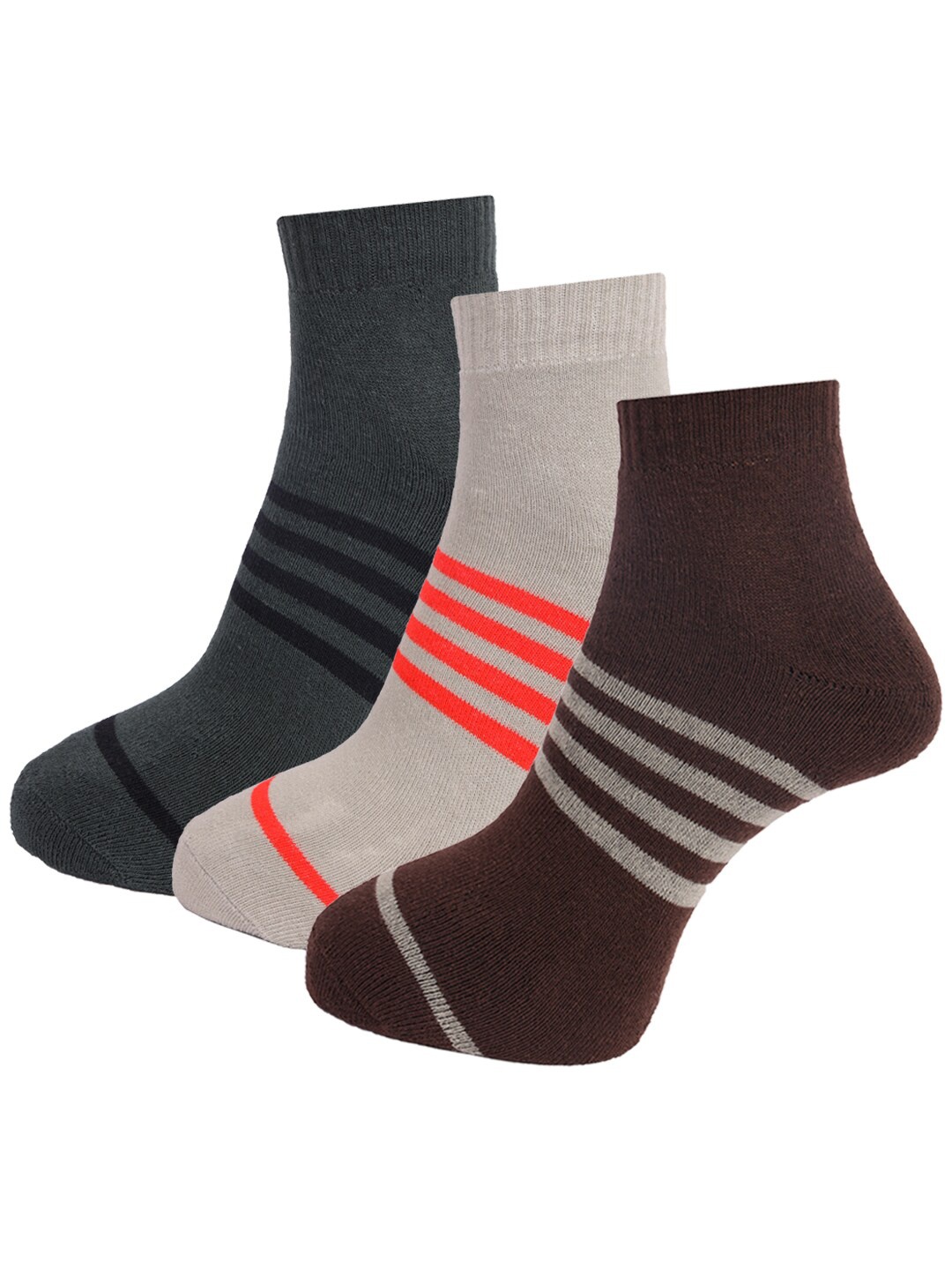 

Dollar Socks Men Pack Of 3 Assorted Cotton Above Ankle-Length Socks