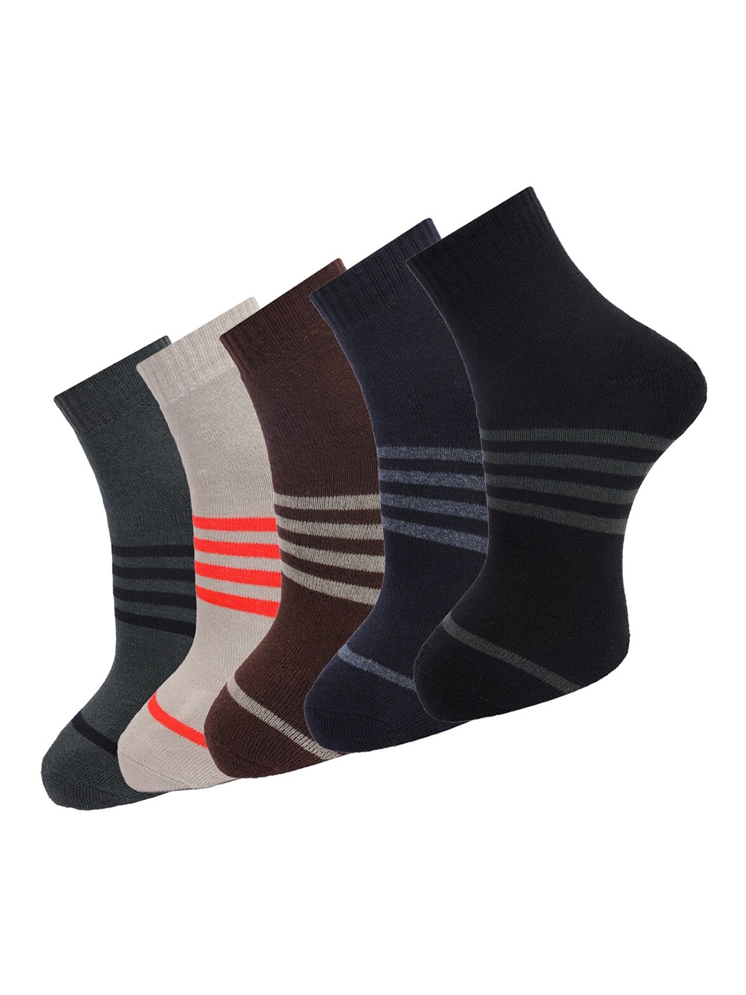 

Dollar Socks Men Pack Of 5 Assorted Above Ankle Length Socks