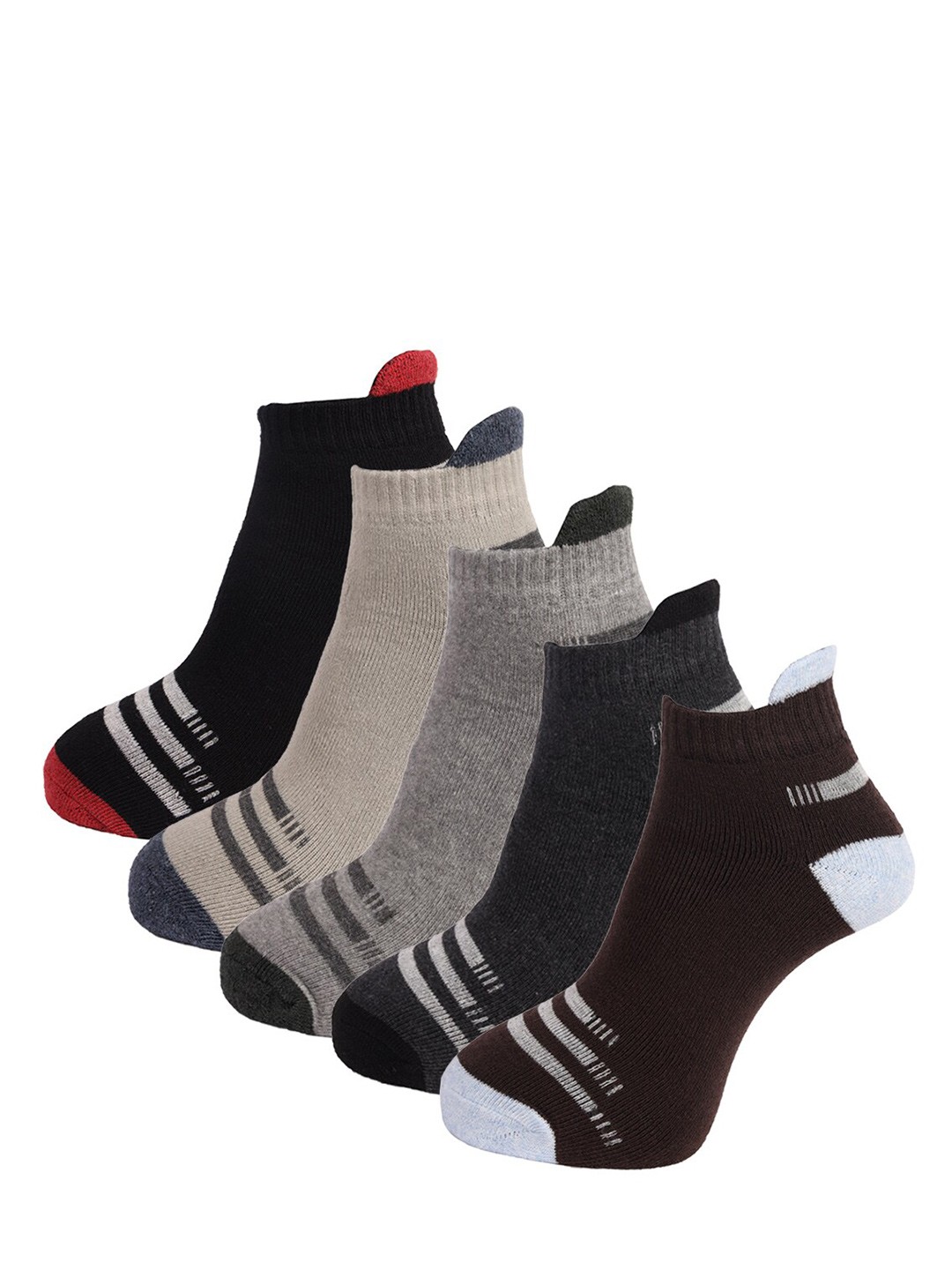 

Dollar Socks Men Pack of 5 Assorted Ankle Length Socks