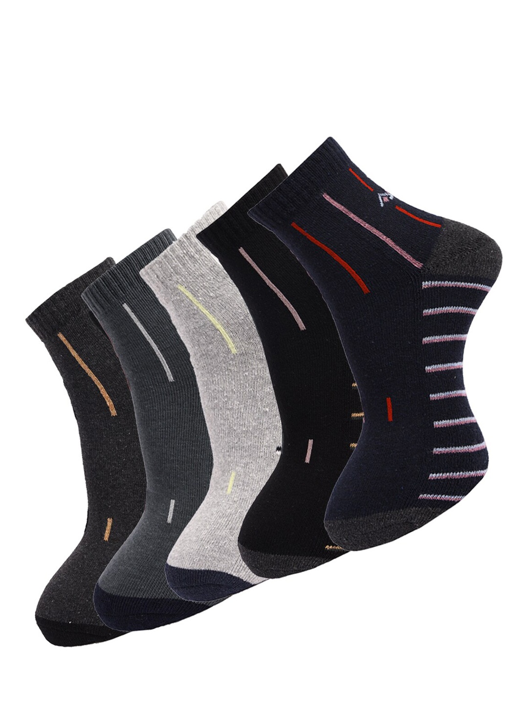 

Dollar Socks Men Pack of 5 Assorted Ankle Length Socks