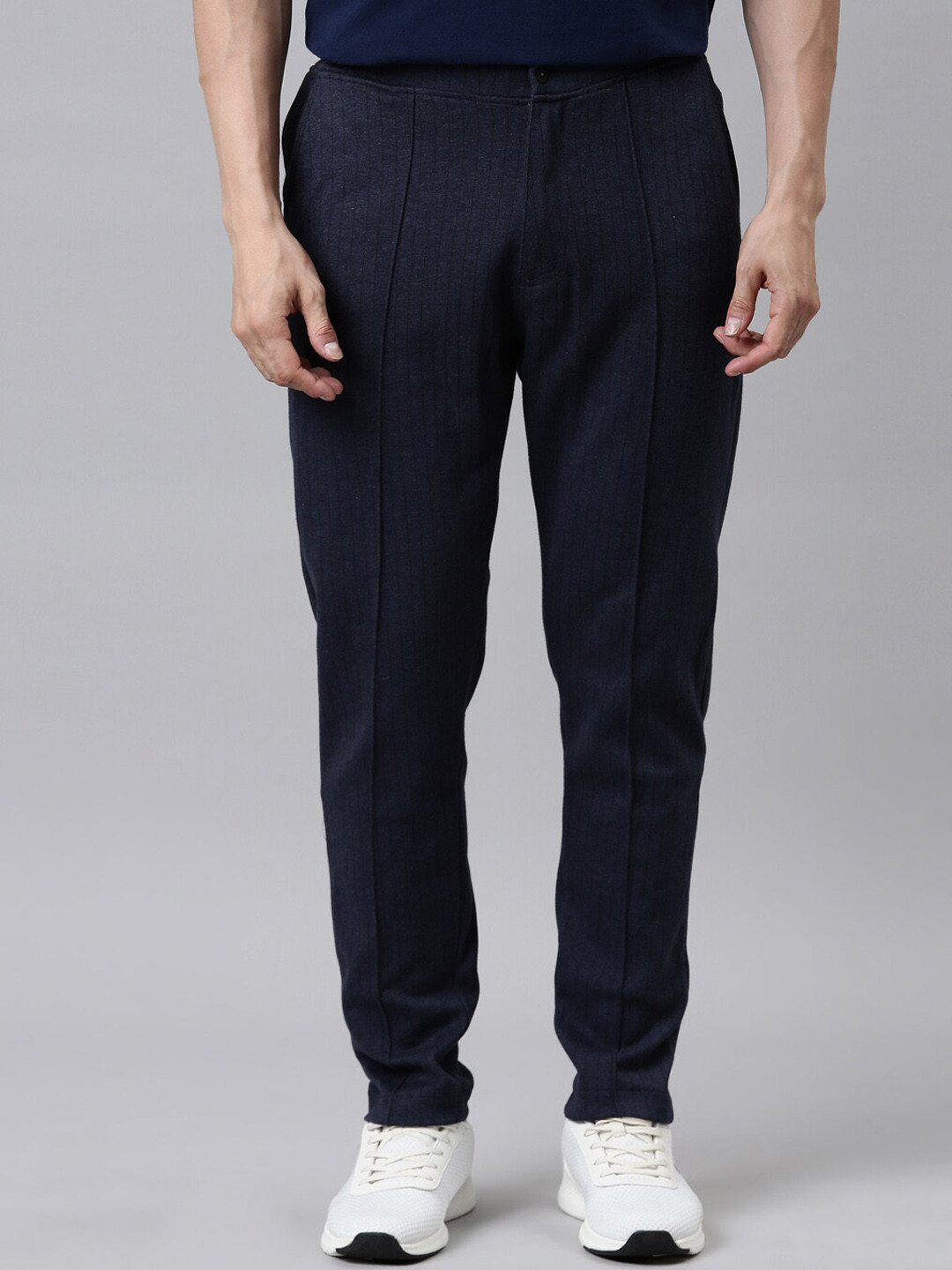 

Proline Active Men Blue Solid Straight-Fit Track Pants
