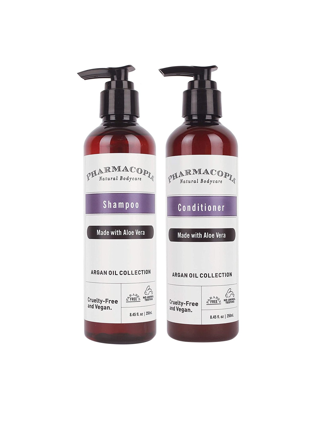 

Kimirica Pharmacopia Argan Oil Shampoo and Conditioner Hair Care Duo - 250 ml Each, White