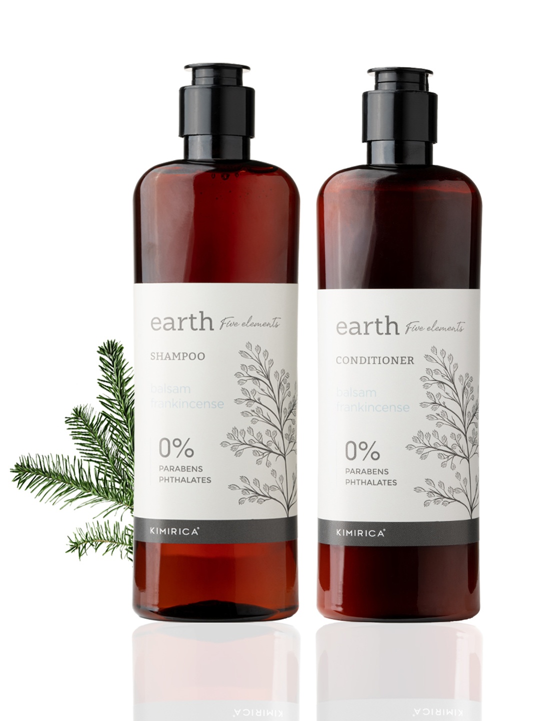 

Kimirica Set Of 2 Earth Shampoo & Conditioner, White