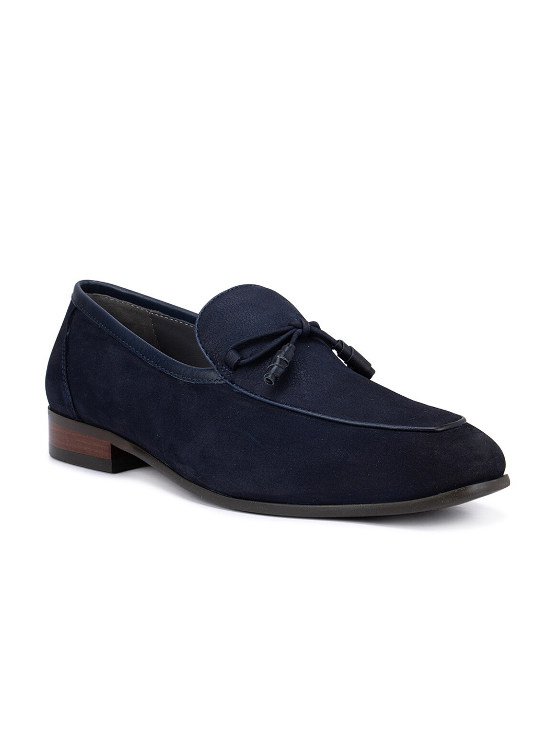 

ROSSO BRUNELLO Men Blue Leather Loafers