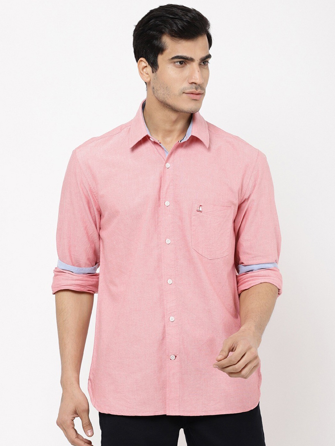 

STROP Men Peach-Coloured Casual Shirt