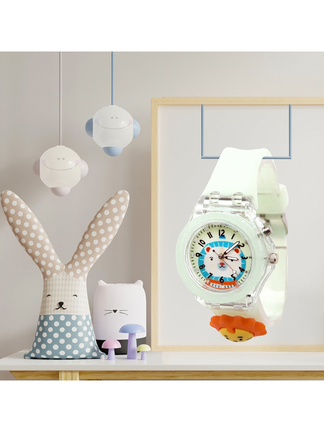 

Spiky Unisex Kids Multicoloured Skeleton Dial & Neon Green Straps Analogue Multi Function Watch