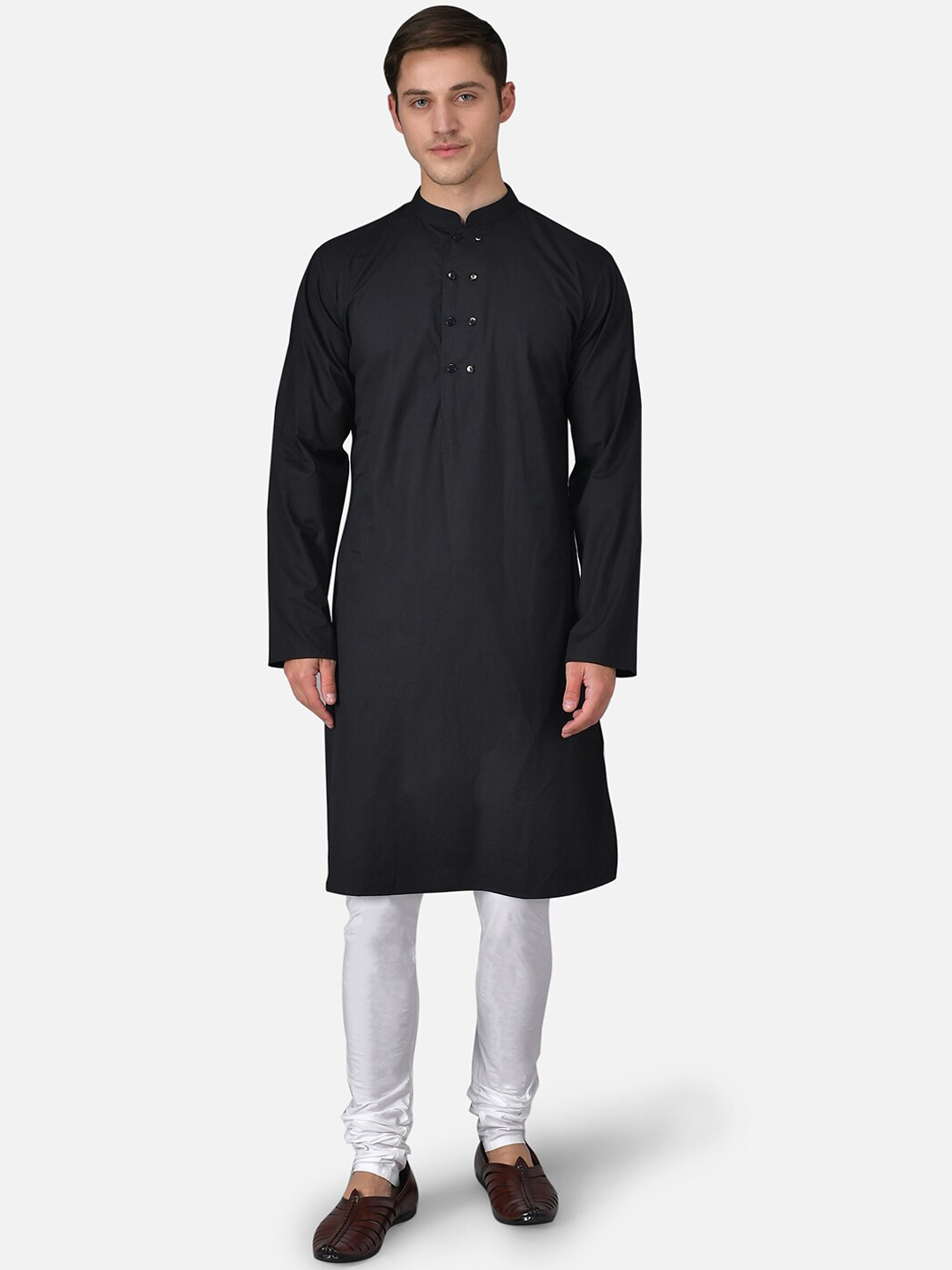 

Purple State Men Black Kurta