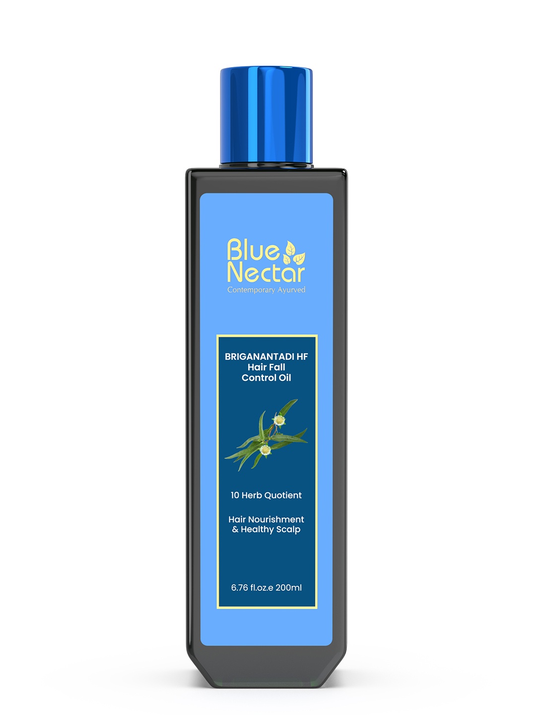 

Blue Nectar Briganantadi Hair Fall Control & Healthy Scalp Oil 200ml, Gold