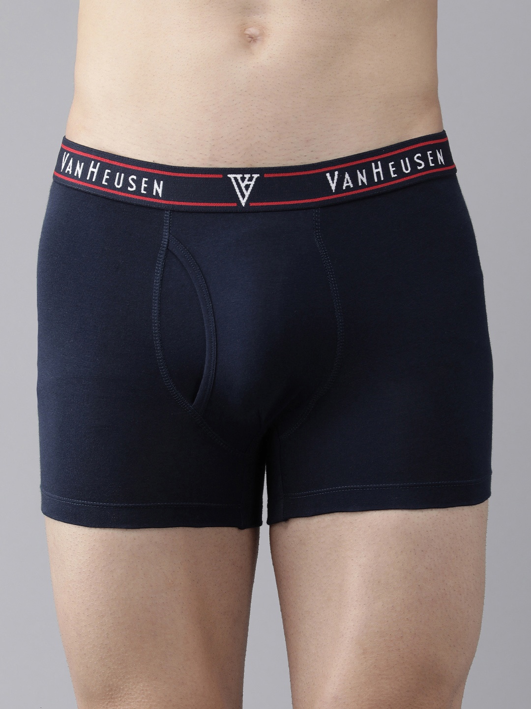 

Van Heusen Men Colour Fresh Open Fly Trunks, Navy blue