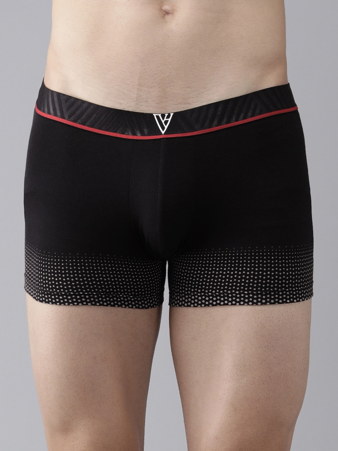 

Van Heusen Men Printed 4-Way Stretch Ultra Soft Trunks IHQTR1SP430044, Black
