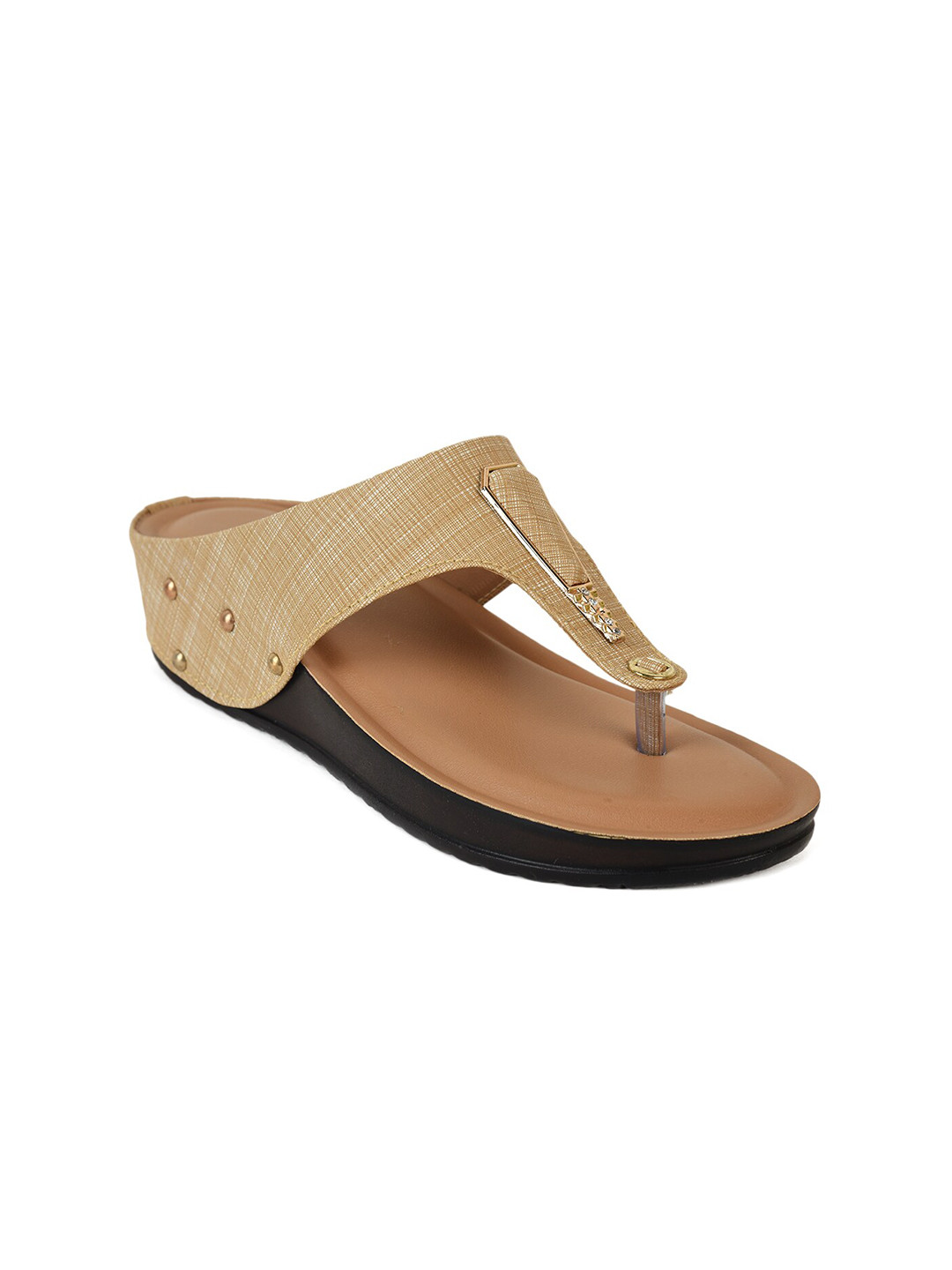 

Ajanta Beige Solid Comfort Heels